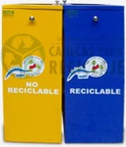 Caneca especial para recolecci�n de vasos desechables