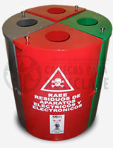 Caneca especial para recolecci�n de residuos de aparatos el�ctricos y electr�nicos