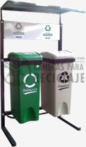 Punto de 53 litros con techo en lamina